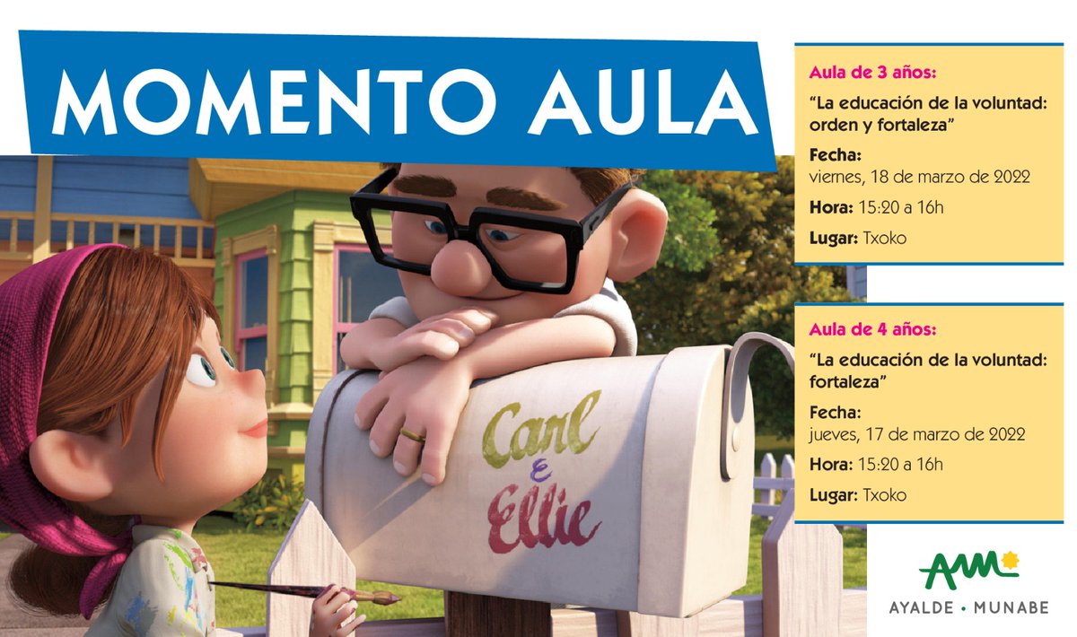 Ayalde_'s tweet photo. La actividad Momento Aula pretende ser un referente formativo para padres cuyo objetivo es dar pautas educativas para cada edad del niño. Su formato es participativo, por lo que aprendemos de las aportaciones de todos.
#colegioayalde #ayalde #pautas #educativas #aula https://t.co/UKmaGMoZt3