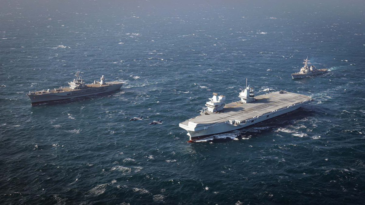HMS Prince of Wales worked with F-35 jets ahead of Exercise Cold Response in the Arctic