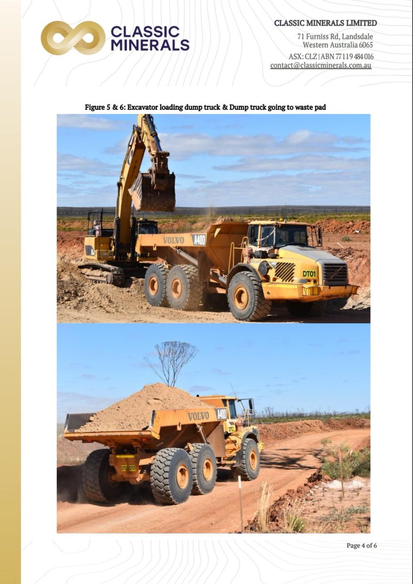 Classic_CLZ's tweet photo. Mining of Bulk Sample - Update #ClassicMinerals pg4-6 https://t.co/vMayYiW7sZ