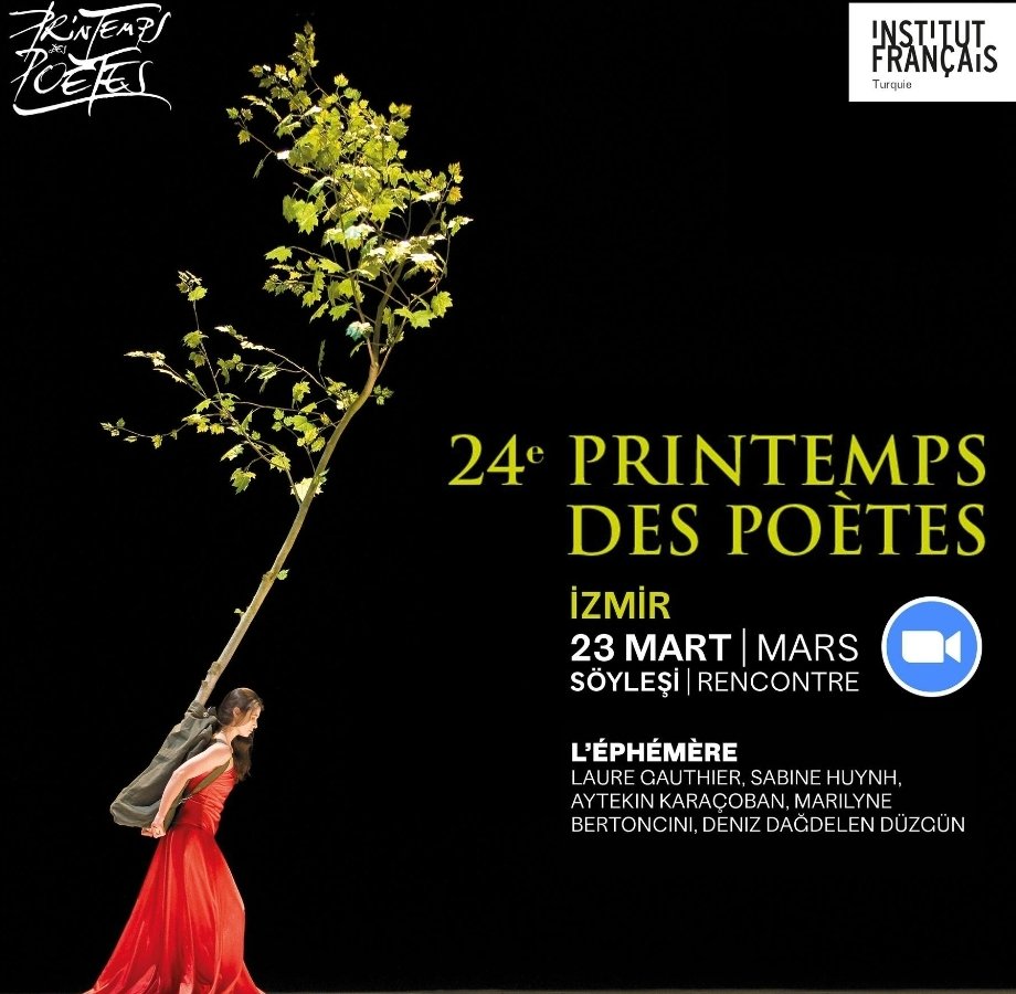 🍀 Dans le cadre de l'entretien du Printemps des Poètes, les grand(e)s poètes seront nos invité(e)s à l'événement en ligne organisé par l'Institut Français d'Izmir et je le modérerai en tant que fondateur du Dactylo Méditerranéen 
@SabineHuynh <a href="/RecoursauPm/">Recours au Poème</a> <a href="/marilynebp/">marilynebertoncini</a> <a href="/ifturquie/">Institut français de Turquie</a>