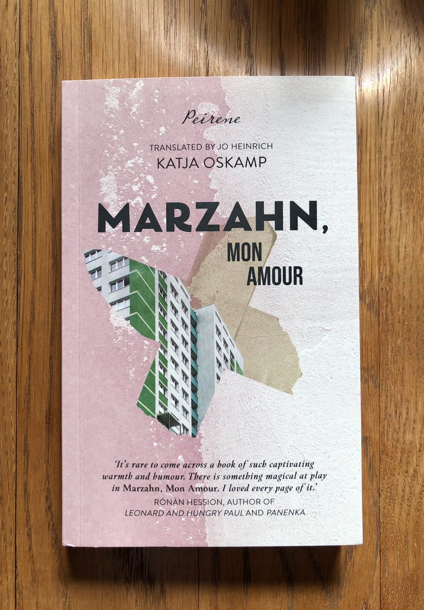 Just finished ‘Marzahn, Mon Amour’ by #KatjaOskamp trs. by #JoHeinrich @PeirenePress about a chiropodist working in Berlin’s Marzahn apartment complex. Such warm, humane writing peopled with wonderful characters; feet, it turns out, not eyes, are the windows to the soul. 💕