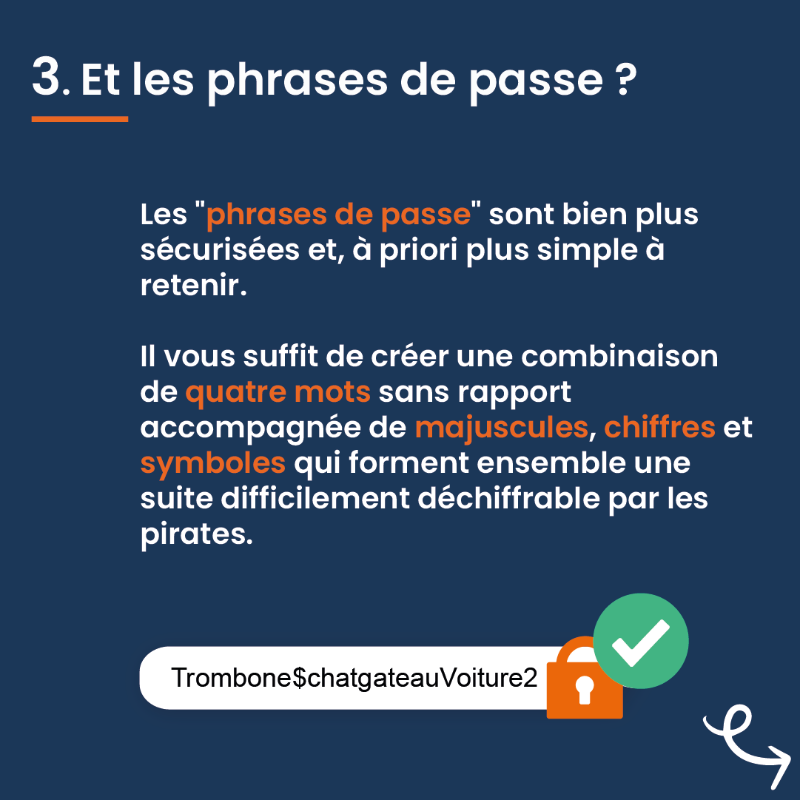 SECIB_BE's tweet photo. 🚨 En 2020, 10.000 entreprises ont été victimes de #piratages 👨‍💻

🔐 Augmentez votre niveau de vigilance #numérique en créant des mots de passe indéchiffrables

❌ Consultez nos Tips pour définir un mot de passe sécurisé !

#MotDePasse #cybersécurité #cyberattaque #sécurité