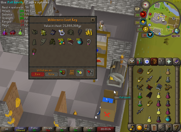 OsrsTuf's tweet photo. Pked all weekend long made some bank, no rival clans showed their face. Heard @4Pkers were busy doing a 10v10. https://t.co/zPvxlmgV8i