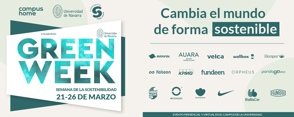 ¡La semana que viene tenemos la #GreenWeek en el Campus!

Del 21 al 26 de marzo, se impartirán sesiones y talleres prácticos de la mano de empresas como <a href="/orpheus_es/">Orpheus</a>, <a href="/blablacar_es/">BlaBlaCar España</a> o <a href="/ekomodo_/">EKOMODO</a> 

¿Quieres saber más? 👉 bit.ly/3KLu513