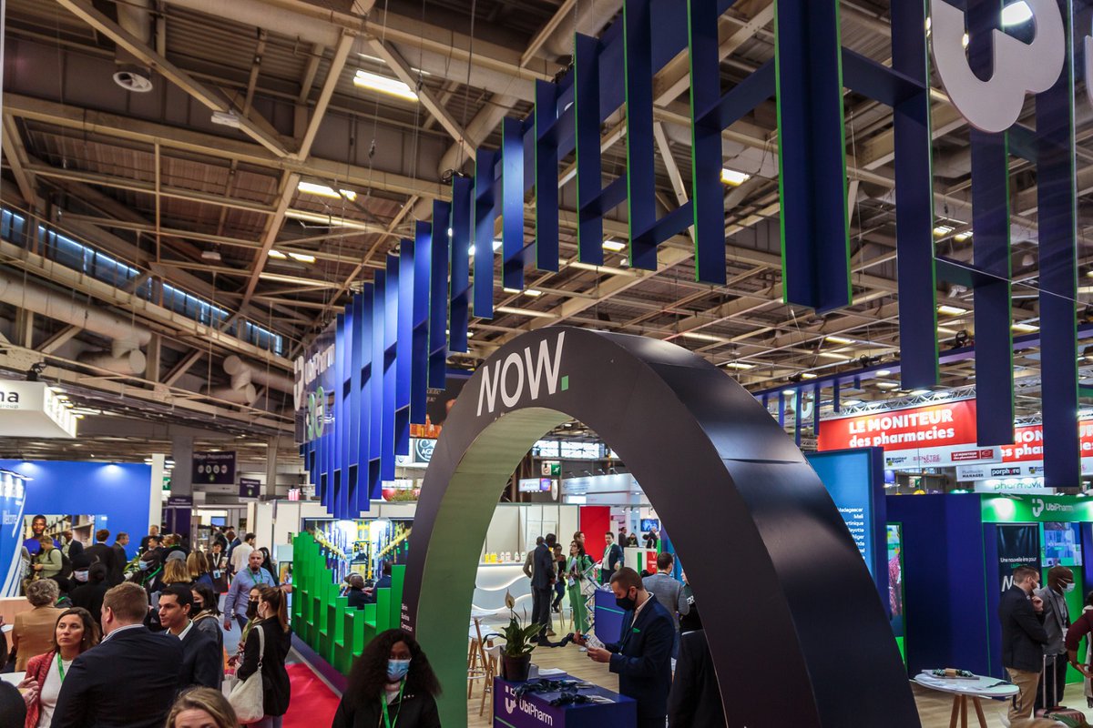 UbiPharmGroup's tweet photo. Nous étions heureux de vous revoir sur notre stand au salon #PharmagoraPlus. 
De belles rencontres et de nombreux échanges avec les #pharmaciens et nos collaborateurs lors de cette édition 2022 https://t.co/4LWxbjJPQx