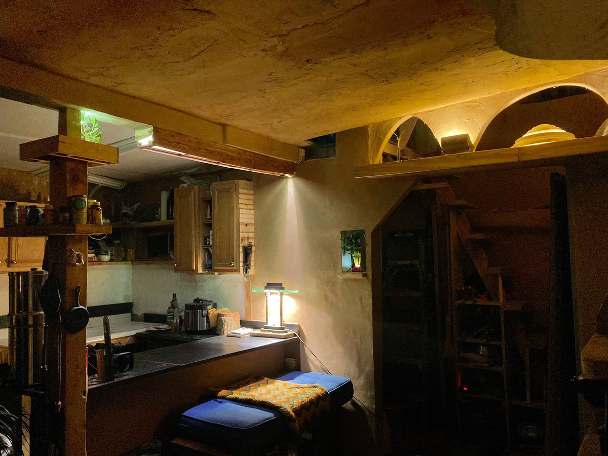 a fully illuminated living room 😌 we cast our strongest vibes with our lighting choices if you know what i mean say hell yeah