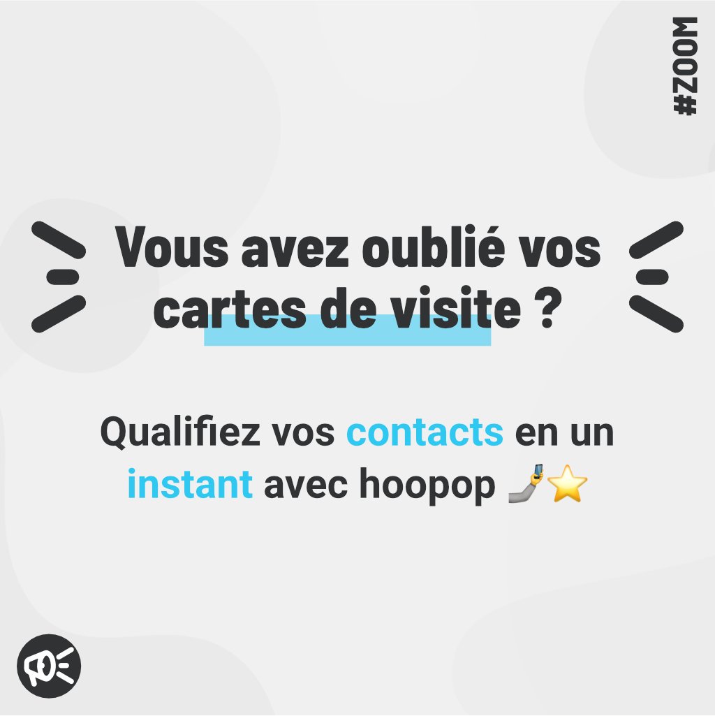« Désolé, j’ai oublié mes cartes de visite 😬 »
Sur un événement hoopop, ce n’est plus possible ! 😎

L'échange de coordonnées, c'est possible dès maintenant, avec un e-Badge #QRCode !

Pour cela, créez votre #événement avec #hoopop ici 👉 swll.to/d7Fwa6