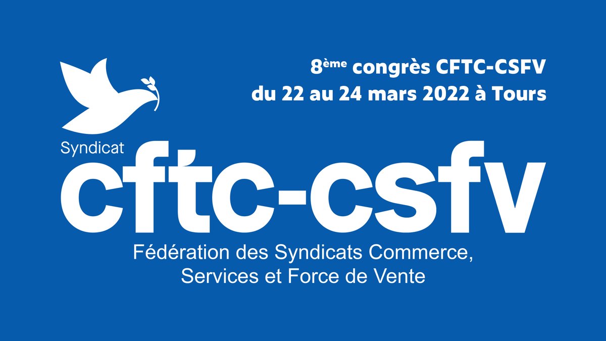 CftcCsfv's tweet photo. 🔵💥 Chers adhérents, dans très exactement une semaine s'ouvrira le 8ème #congrès de la Fédération #CFTC-CSFV à #Tours.
Ne manquez pas de suivre cet #événement sur tous nos réseaux sociaux !

@SyndicatCFTC #CSFV https://t.co/pW39SA0F9a