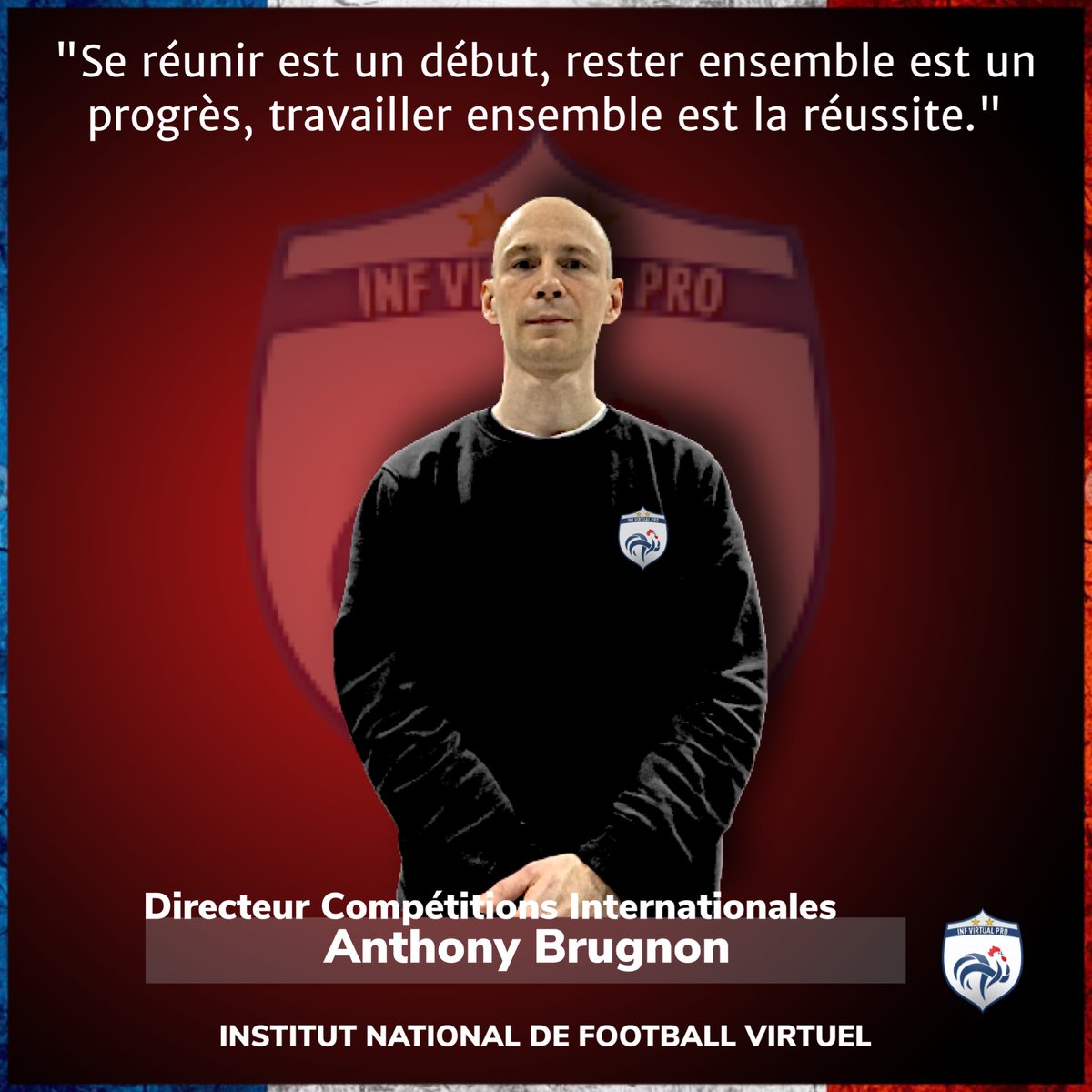 Après étude des Candidatures pour le poste de Directeur Compétitions Internationales 🌍🇪🇺, @AnthonyBrugnon a été intronisé, il aura à charge l’organisation des Compétitions pour l’INF

"Se réunir est un début, rester ensemble  est un progrès, travailler ensemble est la réussite."