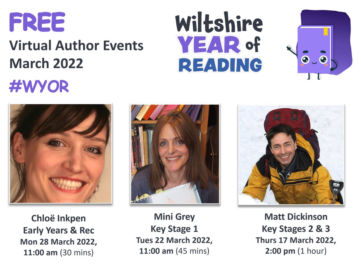 HubResources's tweet photo. π’ Calling all Wiltshire schools/settings.
It's not too late to register for these FREE virtual Author Events, brought to you FREE, as part of #WYOR
All the information you need is here - https://t.co/mRGInR4KlN
@RightChoice @Dickinson_Matt @chloeinkpen @Bonzetta1 #Wiltshire https://t.co/o9yvdtfcGh