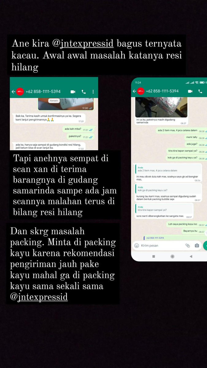chairrulumam's tweet photo. @jntexpressid ga paham skrg kaya gmna. Ga sesuai banget pelayannya beda sama si biru https://t.co/XSJH03wcby