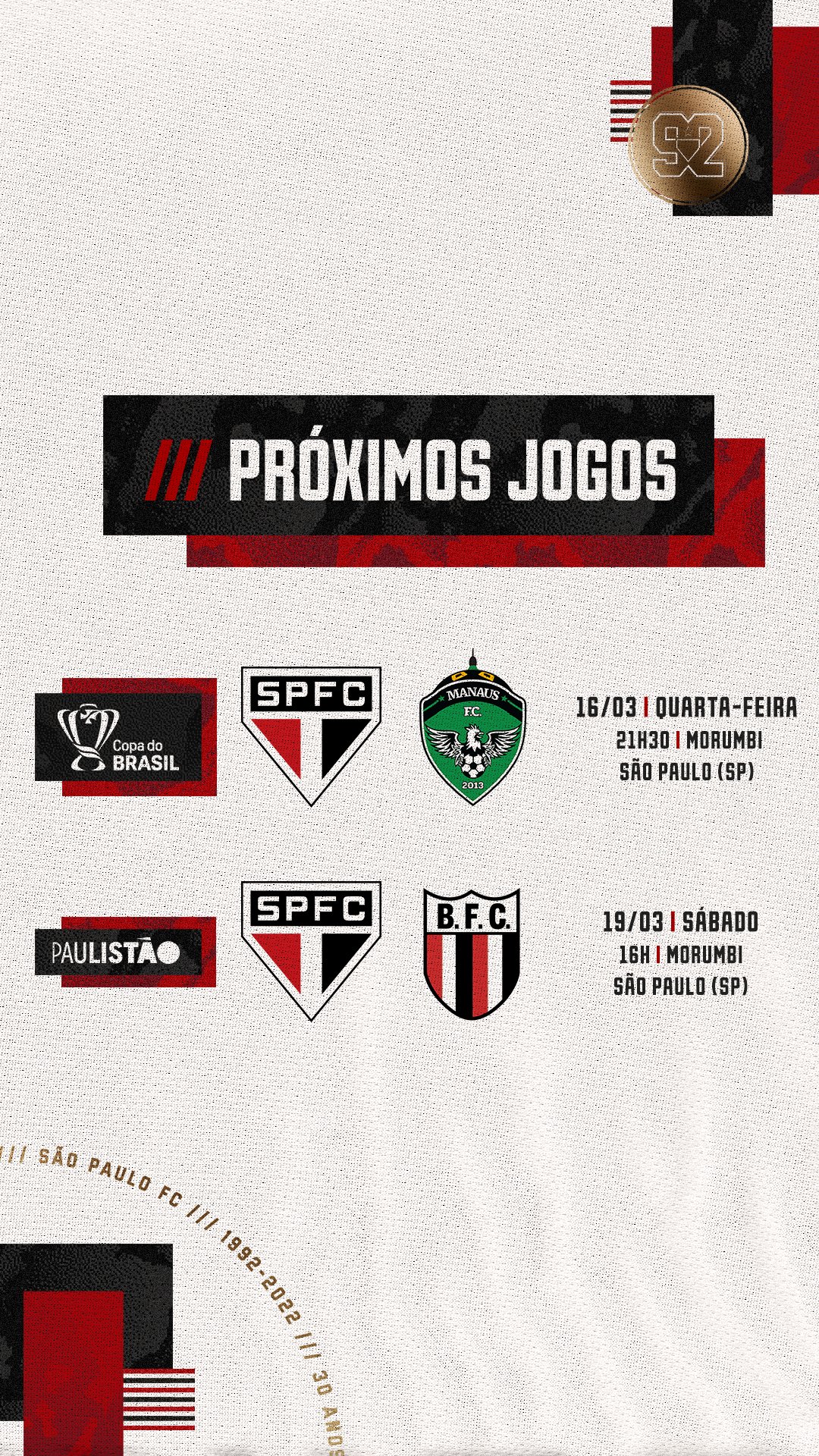 Confira os adversários e as datas dos jogos do São Paulo no Paulistão 2022