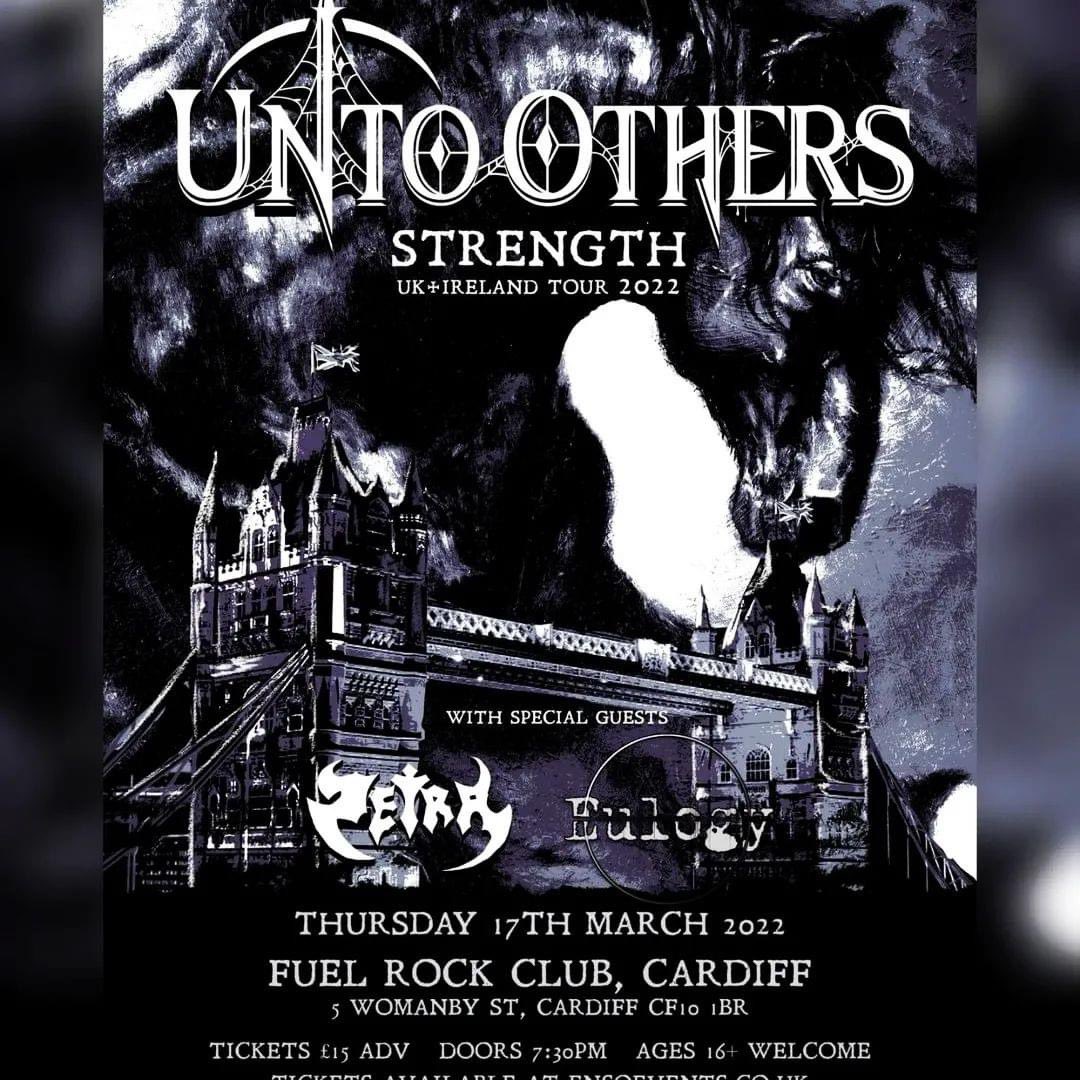 UNTO OTHERS headline this Thursday night, with  ZETRA and EULOGY
DOORS: 19:30
TICKETS: £15 +booking
TICKET LINK: bit.ly/untoothers

#fuelrules #cardiffgigs #womanbystreet #welshgigs #fuelscool #fuelfood  #welshmusic #gothmusic #gothgigs #cardiff  #hobos #purewelshmetal