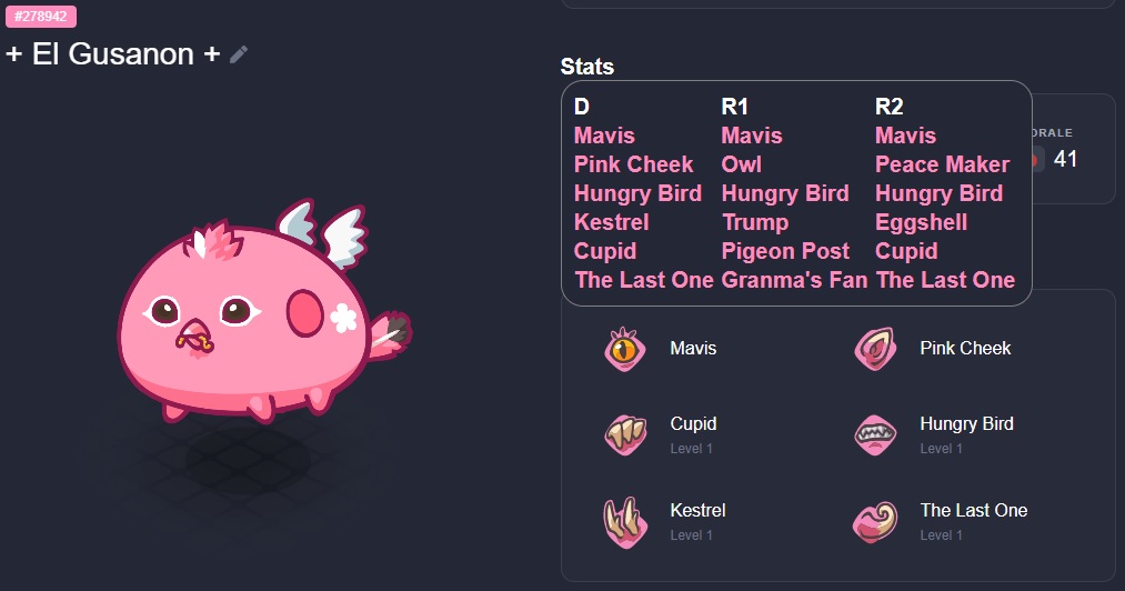 Pleun_V's tweet photo. Day 240 #mydailyaxie

I just bought this beauty 100% pure!

@AxieInfinity preparing for Origin🤝 https://t.co/8xIjMo170a