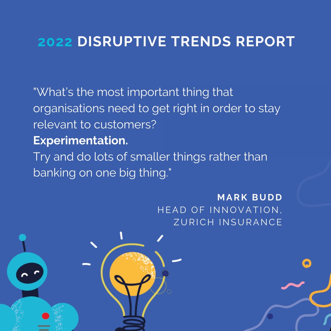 EmmaVTaylor_'s tweet photo. Fabulous to have Mark Budd, Head of Innovation, @ZurichInsUK be part of our latest research! Is experimentation on every sector's radar?
You can find out the most up-to-date insights here:
https://t.co/WhzoQDNUuE https://t.co/cgD1hBCGRV