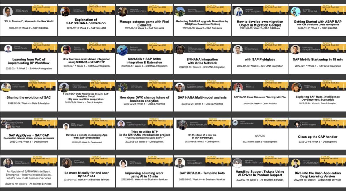 masa_139's tweet photo. Successfully completed 6 weeks of SAP Inside Track Tokyo 2022 online. 38 sessions in Japanese. 
https://t.co/06q5TCVI5b
@SAPInsideTrack 
#sitTokyo
#chillSAP https://t.co/spHvgASCIZ
