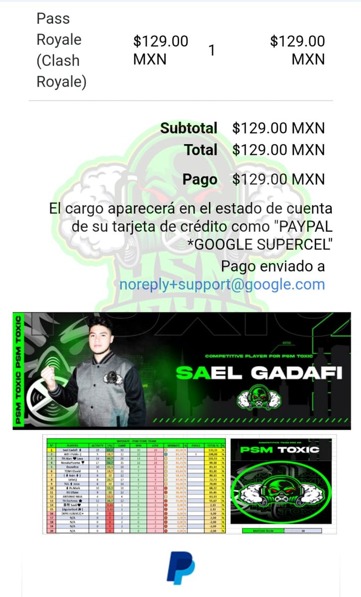 #CR • ¡PREMIACIÓN!🔥

¡FELICIDADES <a href="/Sael_CR/">Sael</a> ⁩!

<a href="/Sael_CR/">Sael</a> con su excelente nivel mostrado logra conseguir el premio de esta Tabla 🥳

De parte del Staff te felicitamos y de igual manera agradecemos tu aporte y esperamos seguir cosechando más logros y poder contar contigo 🤝🏼💚