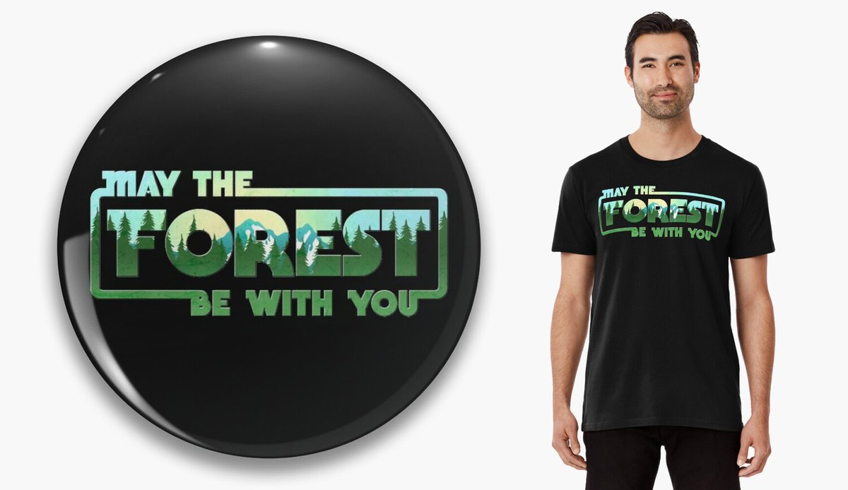 May The Forest Be With You > redbubble.com/shop/ap/765887… via <a href="/redbubble/">Redbubble</a> #redbubble #redbubbleshop #smallbusiness #findyourthing #tshirt #tshirtdesign #tshirtshop
