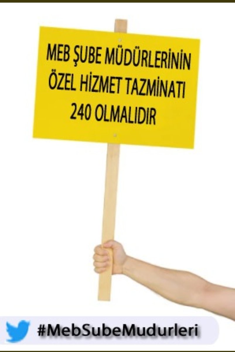 #MebSubeMudurleri  Şube Müdürlerinin talebi: Özel Hizmet tazminatının 240 olarak revize edilmesidir
<a href="/tcbestepe/">T.C. Cumhurbaşkanlığı</a> <a href="/RTErdogan/">Recep Tayyip Erdoğan</a> <a href="/csgbakanligi/">T.C. Çalışma ve Sosyal Güvenlik Bakanlığı</a> <a href="/dbdevletbahceli/">Devlet Bahçeli</a> <a href="/vedatbilgn/">Vedat Bilgin</a> <a href="/_aliyalcin_/">Ali YALÇIN</a>
<a href="/TalipGeylan06/">Talip Geylan</a> <a href="/tcmeb/">Millî Eğitim Bakanlığı</a> <a href="/NazimMavis/">Dr. Nazım Maviş</a> <a href="/israfilkisla/">İsrafil KIŞLA</a> <a href="/kemalsamlioglu/">Kemal ŞAMLIOĞLU</a> <a href="/emrullahisler/">Emrullah İŞLER</a>
<a href="/habibeocal46/">Habibe Öçal</a> <a href="/oerdem42/">Orhan Erdem</a>