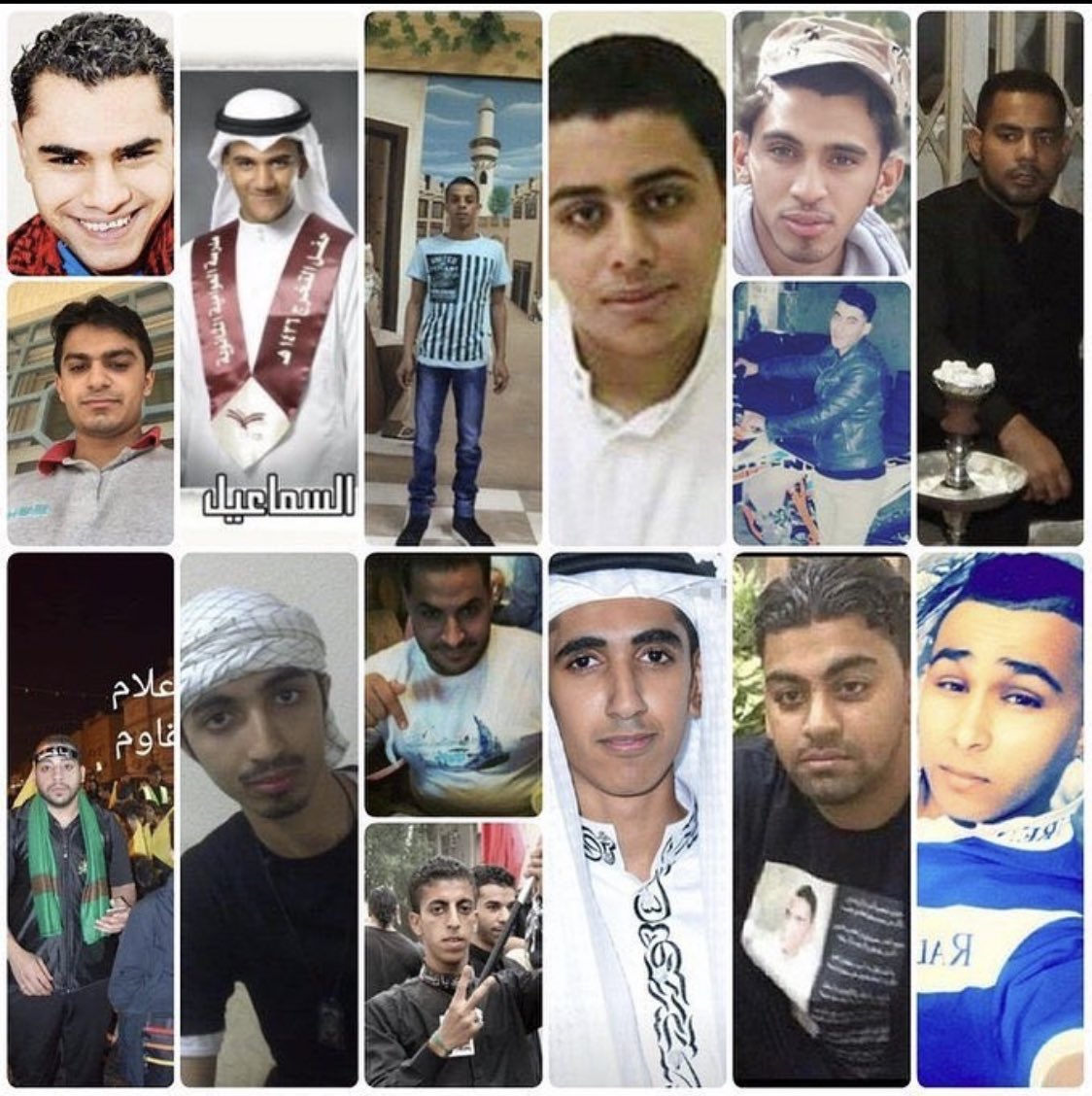 SyedaNaqvi50's tweet photo. “Some faces That Day will be bright, laughing, rejoicing” (80:39)
#Quran
The savage massacre of 41 young Shiite men by the vile Saudi regime is a tragic and brutal act of terrorism.
They were mercilessly beheaded in one day by the Saudi regime
#saudiarabia
#SaudiTerror
#Wahabism https://t.co/z3D4r3ZvoC