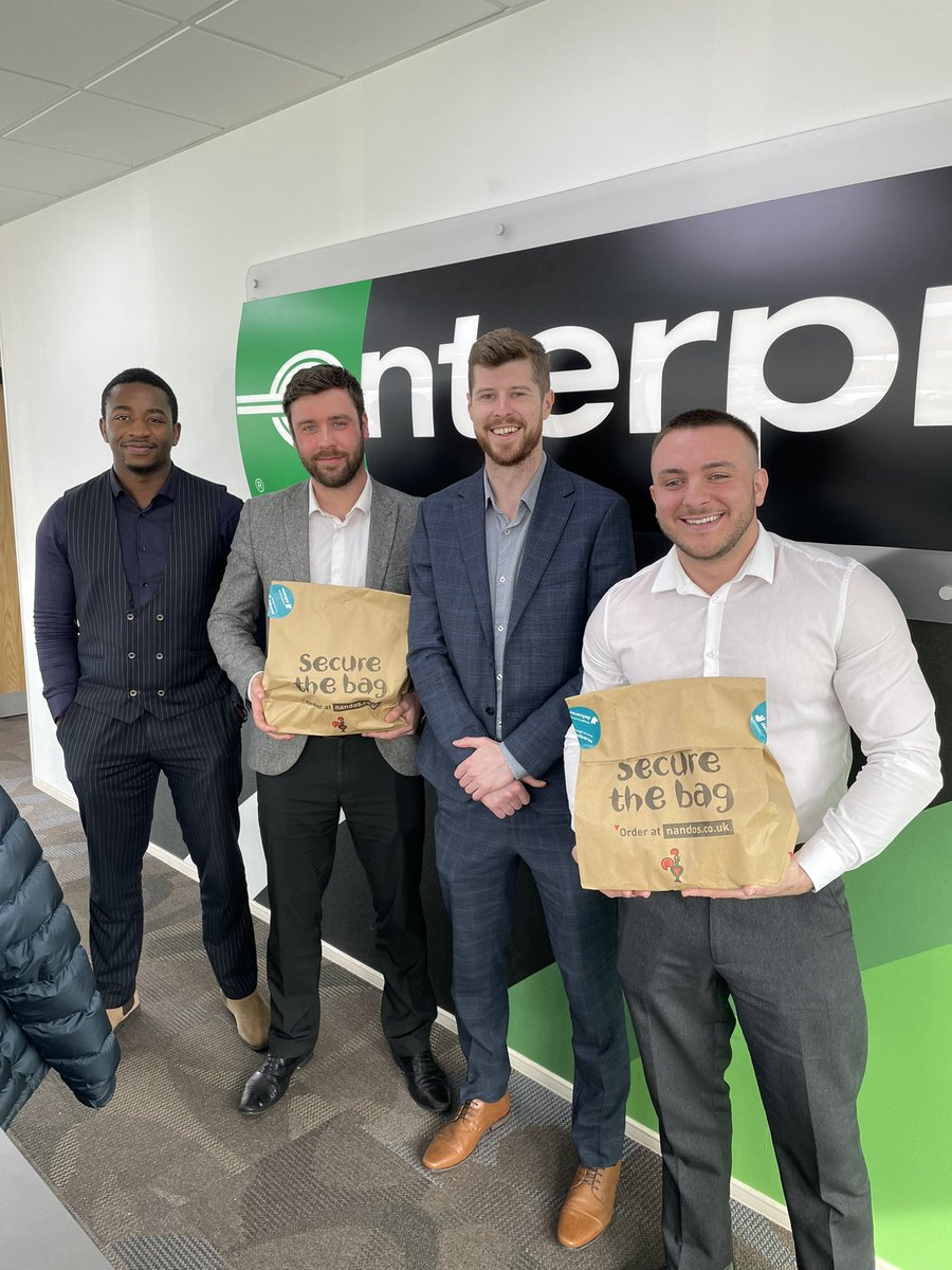 Team U316 with their winners lunch today for sending the most leads in February…same again next month hey? @StefanWoolsey <a href="/BizRentalNW/">Mike Baker</a>