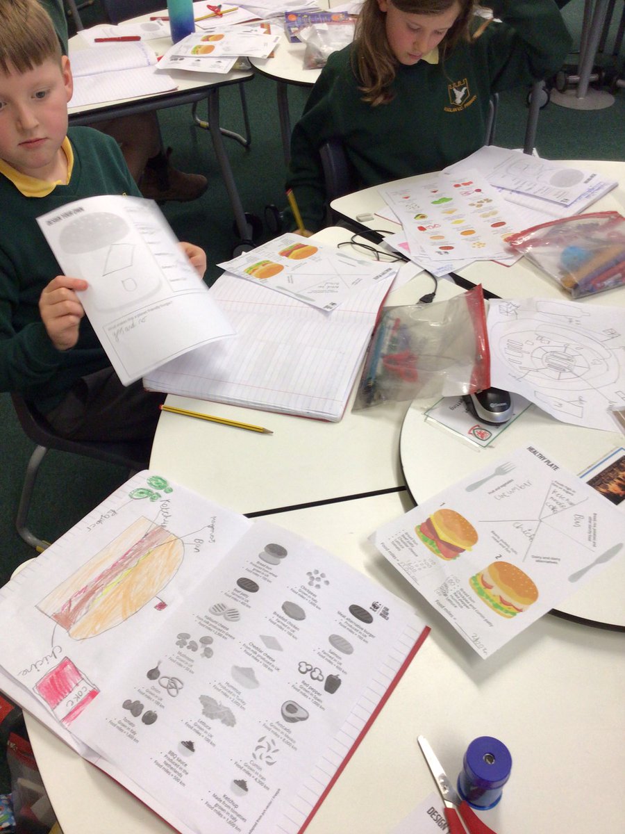 Y4Raglan's tweet photo. This afternoon we found out about global food production and its impact on the planet. We designed our own planet friendly burgers, thinking about locally sourced and plant based ingredients. @RaglanVC #BSW22 @ScienceWeekUK https://t.co/8qwwOClBw4