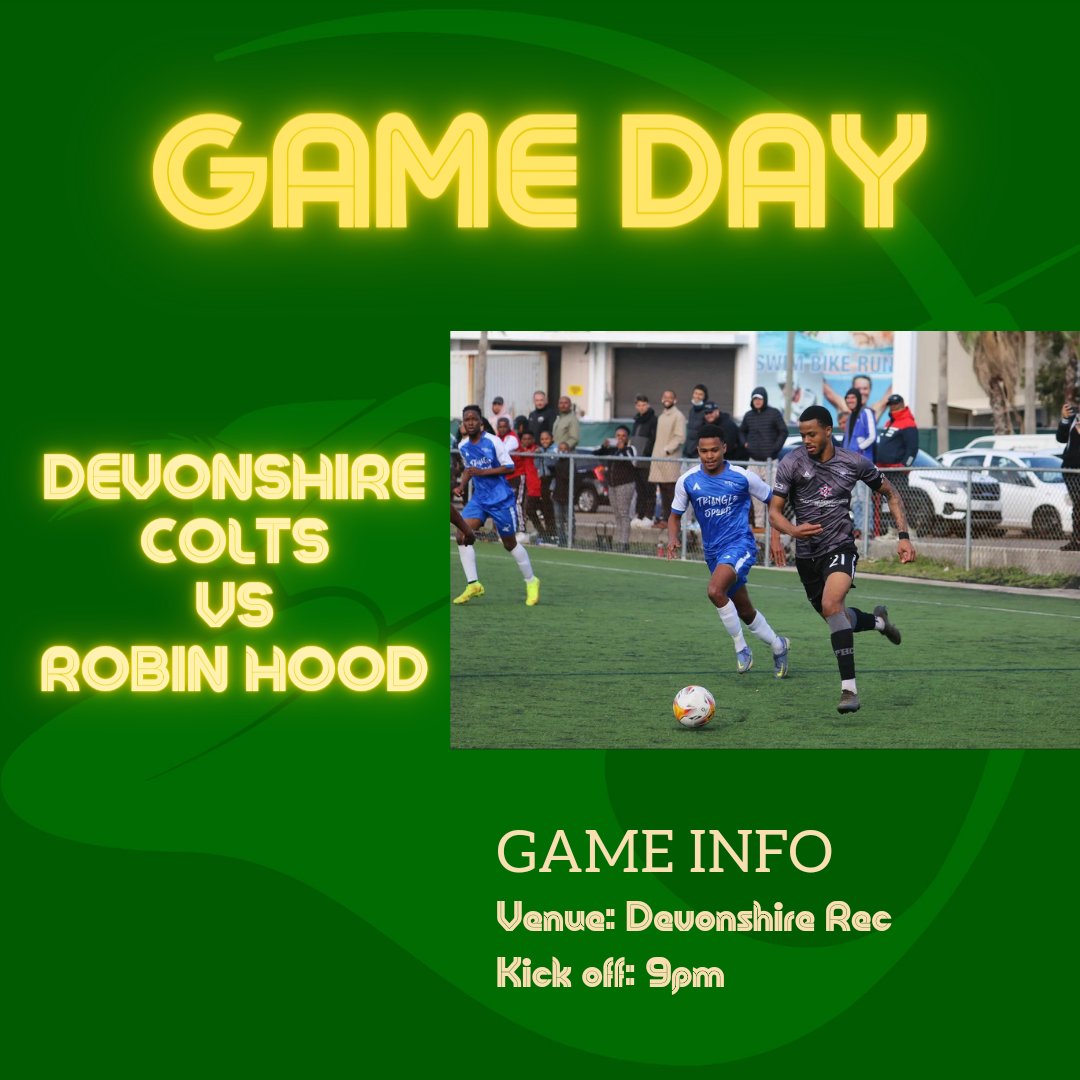 RobinHoodFC (@robinhood_fc) on Twitter photo It's game day once again.
Tonight we take on Devonshire Colts in the freindship. The game is at <a href="/DRC_TheRec/">DevonshireRecreationClub</a> with kick off at 9pm. We are the second game in a double header that sees Vasco take on Hamilton Parish in the first game of the night.
See you all there.
๐น๐น๐น๐น It's game day once again.
Tonight we take on Devonshire Colts in the freindship. The game is at <a href="/DRC_TheRec/">DevonshireRecreationClub</a> with kick off at 9pm. We are the second game in a double header that sees Vasco take on Hamilton Parish in the first game of the night.
See you all there.
๐น๐น๐น๐น