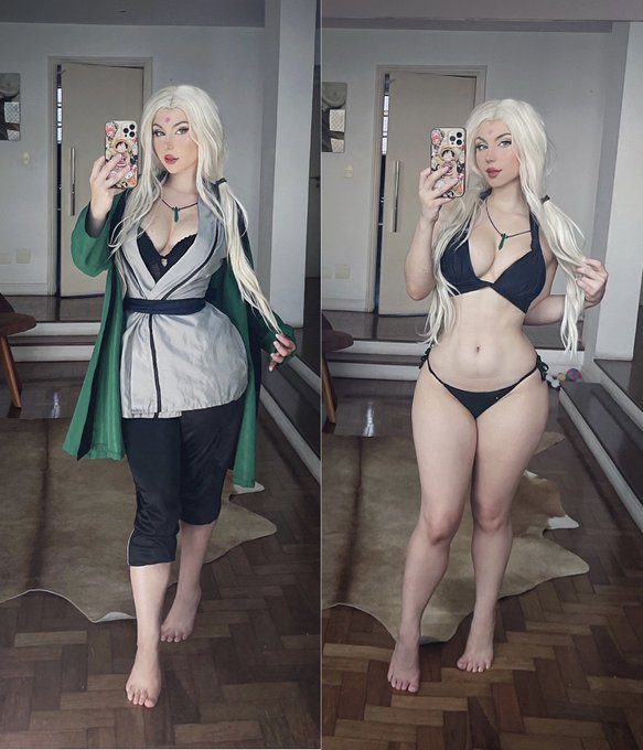 Tsunade from Naruto 💚🥰  What do you guys think of this new cosplay?👀 https://t.co/afIFdF1LX9<a href="/tag/spyxfamily"class="tags"><span>#spyxfamily</span></a>