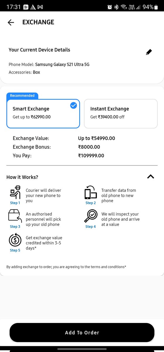peace_at_work's tweet photo. @SamsungIndia @CEOofSamsung @SamsungMobile @consumerforum_ been 25 days when first raised concern related to S22 Utlra pre book event. multiple email and calls no resolution. The exchange price of S21 on 22 Feb 51590 n on 12 Mar 62990. Seems like they aren't fair in dealings. https://t.co/mFWpVZW11s