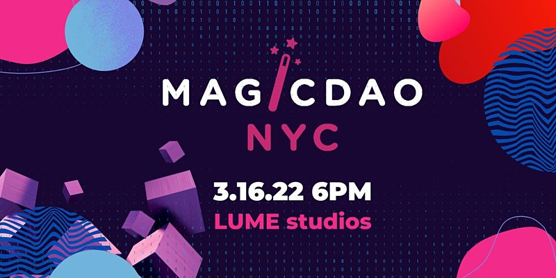 MagicEden's tweet photo. Who is in New Yawwk!? 🗽🍎
We're hosting a Happy Hour on 3/16 @ 6 PM EST at LUME Studios!

Last call to register for tickets below, &amp; if you're in @TheMagicDAO be sure to specify that 👀
https://t.co/EMGBT0Bzpu https://t.co/IqTqzz0Ues