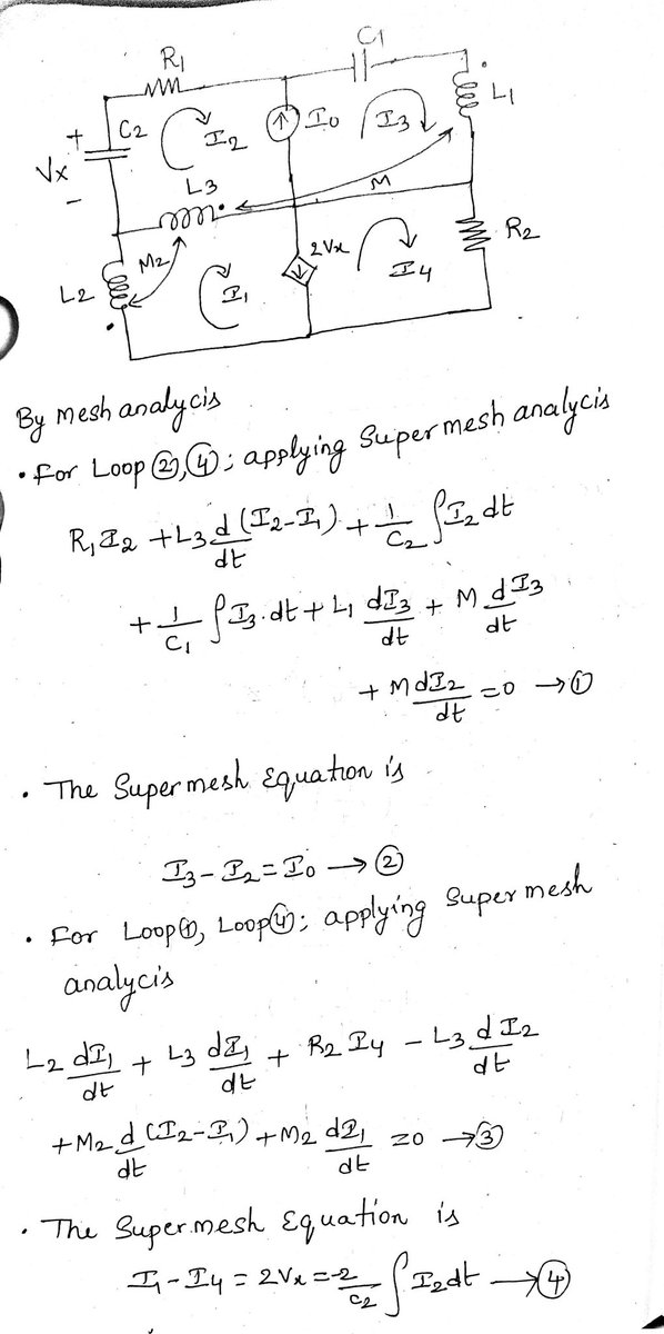 Electri55244673's tweet image. #electricalcircuits,#meshanalysis for complex networks