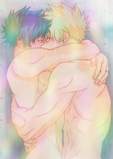 【Professional hero couple taking a shower】

🥦I didn't get hurt.
💥Good boy.

#勝デク #勝出 #KTDK #bkdk 