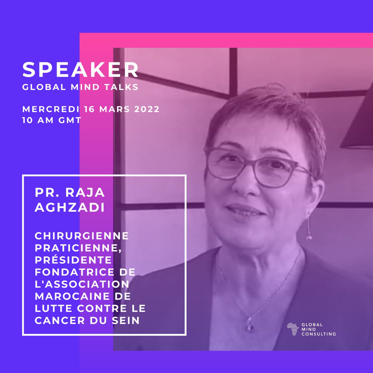 gmcofficiel's tweet photo. [GLOBAL MIND TALKS]
Être à la hauteur de la confiance de tous ceux qui confient leur corps à opérer et qui mettent leur vie entre vos mains : 
Raja Aghzadi interviendra lors du Webinaire #GlobalMindTalks demain 16 mars.

📌 Renseignements et inscriptions : https://t.co/3YmkqhCa4b https://t.co/5JMxNI6LoR