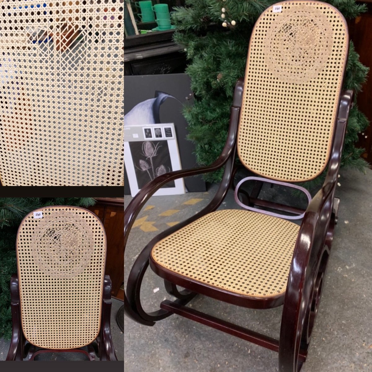 It's Repair Week! What items could you repair instead of replacing? Broken and unusable, this unloved rocking chair was repaired and rehomed. Our Re-use Shop team used materials they had to hand and a bit of creativity. #repairweek #LocalRepairHeroes #repairdontreplace