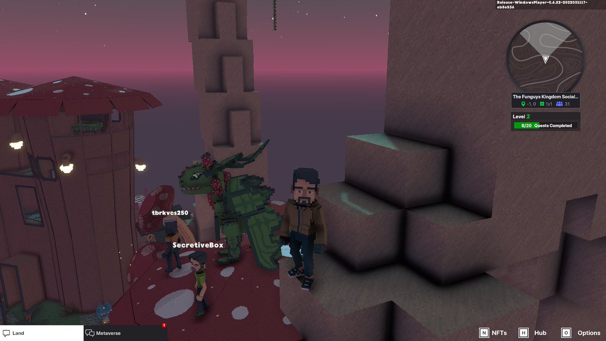 Zeeflux's tweet photo. @TheSandboxGame I just participated in the daily #SandboxAlphaS2Contest for a chance to earn up to 1,000 $SAND! Starting March 15 - Selfie with the mushroom dragon. Check out my screenshot below! 👇 #SandboxAlphaS2 https://t.co/zBcV9TpnWd