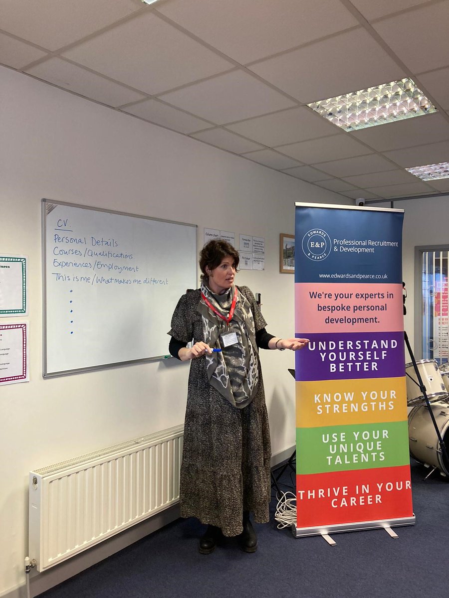 EdwardsPearce's tweet photo. What a privilege to be partnering with @CollegeHarrison to support their second year students on their journey to the workplace! ❤️
#Neurodiversity #Autism #Employability #Learning #Development #Students #College #CV #Support #Journey #Work #Packtypes #Dogs https://t.co/QnEzydmWgC