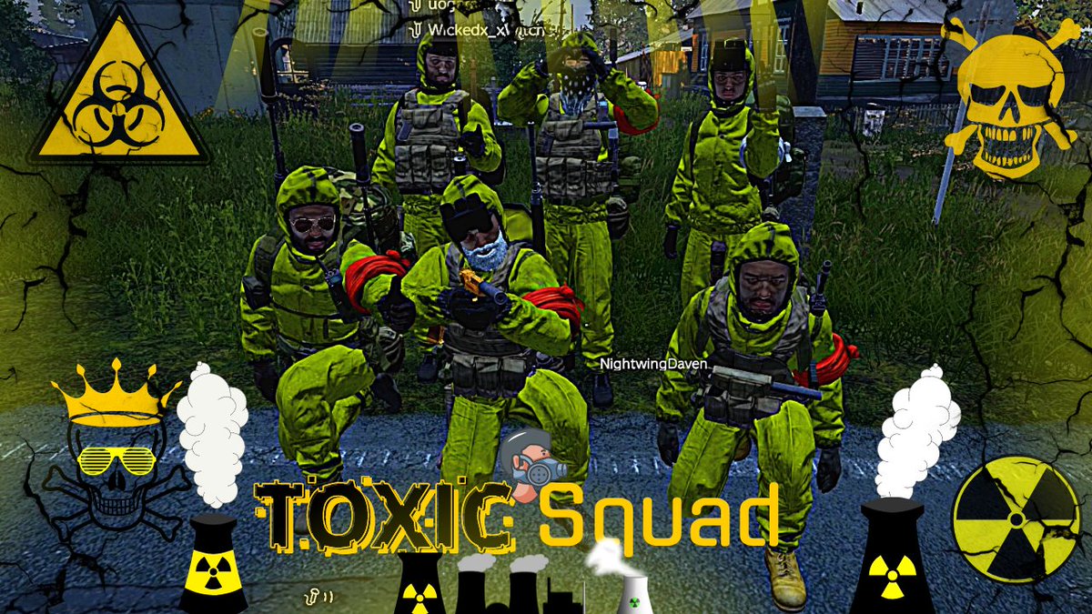 damxbama's tweet photo. Toxic Squad #DayZ @bohemiainteract https://t.co/guIZWDQExb