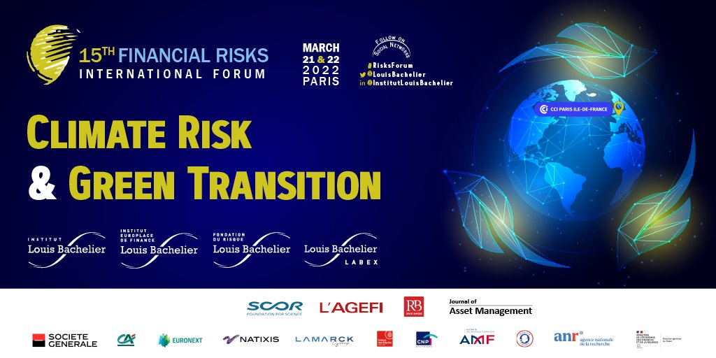 LouisBachelier's tweet photo. #ILBevent #Research
⌛ D-6 before the start of the 15th edition of #RisksForum, which will take place at @CCI_Paris_IdF on March 21st-22nd 2022 and we are happy to welcome you there!
Get the full programme of two days conference on ➡: https://t.co/Nq9iHv56bZ https://t.co/r1WACAdlw9