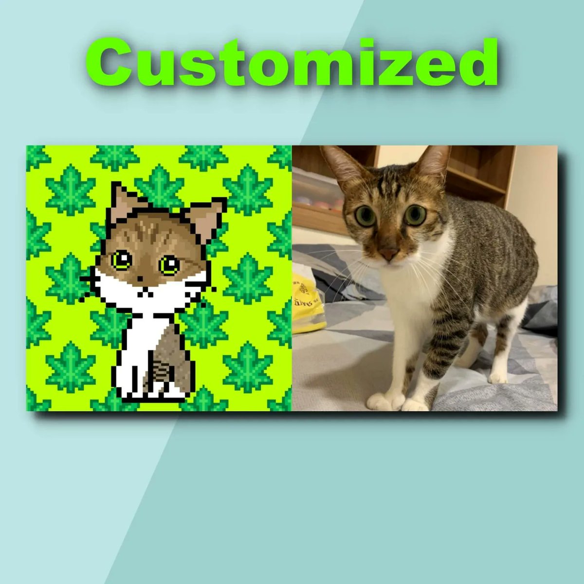 cincaicat's tweet photo. Thanks to the winner🎉🎉🎉
This is the cat that the winner requested to customize.😼😼😼
https://t.co/rSso2MFKQv

#nfts #nft #nftart #pixelart #polygon #opensea #nogasfee #pixelcat #nftartists #nftcollectors #nftcommunity #nftworld #metaverse #coolcat #cutecat #pixelcats https://t.co/UvuA7gpm2s