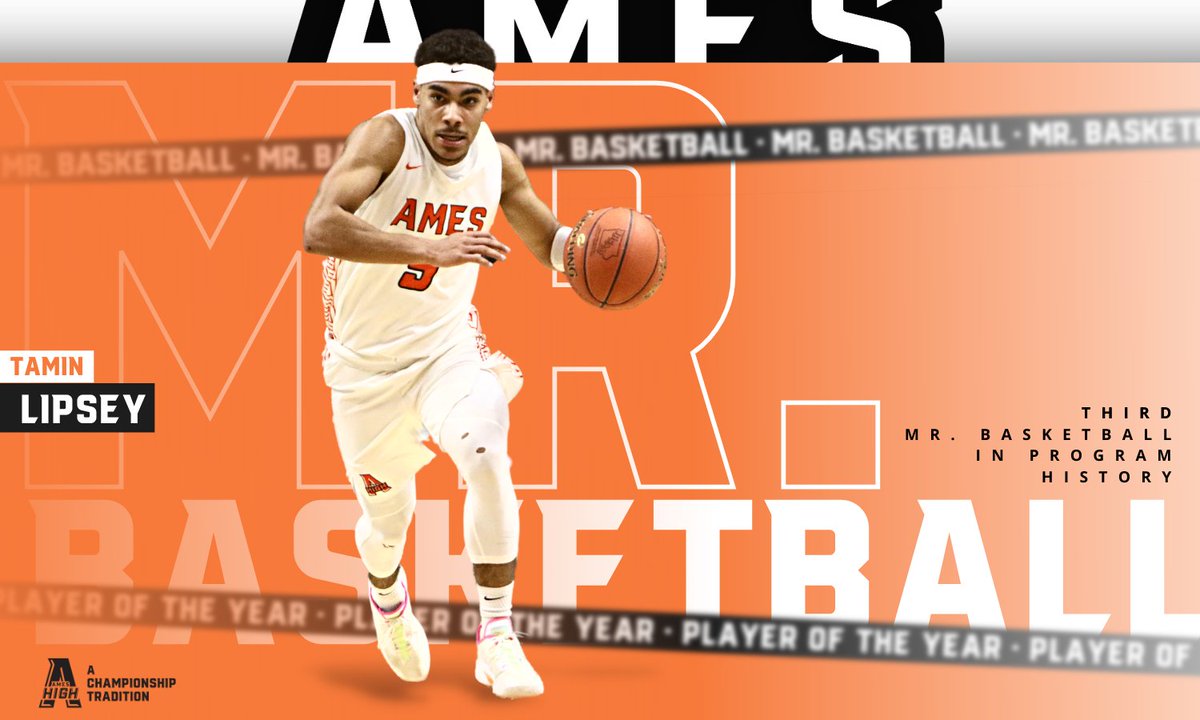 AmesAthletics's tweet photo. 𝐌𝐑. 𝐁𝐀𝐒𝐊𝐄𝐓𝐁𝐀𝐋𝐋 🏅

The IPSWA has selected Tamin Lipsey as the 2022 Iowa Mr. Basketball award winner. 

Lipsey is the third player in program history to win the award (Fred Hoiberg, 1991; Harrison Barnes, 2010).

#AChampionshipTradition https://t.co/i1zKJx7Fbn