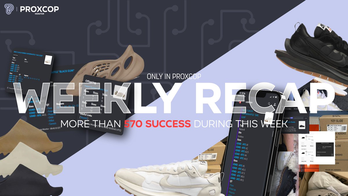 Yeezy Slides, Sacai et Foam au menu cette semaine pour les membres ! Plus de 570 succès grâce à nos infos et monitors 🚀

RT et Follow pour tenter de venir manger avec nous 🍴