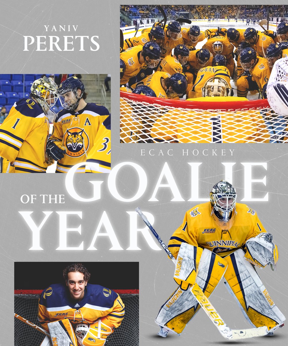 QU_MIH's tweet photo. Uhhhh... ya think?! Yaniv Perets is the Ken Dryden Goaltender of the Year after the greatest statistical season in ECAC history. 

And he's not done yet. He's a finalist for the Richter Award, ECAC Player of the Year Award, and a potential candidate for the Hobey Baker Top 10. https://t.co/LepgNK2pAi