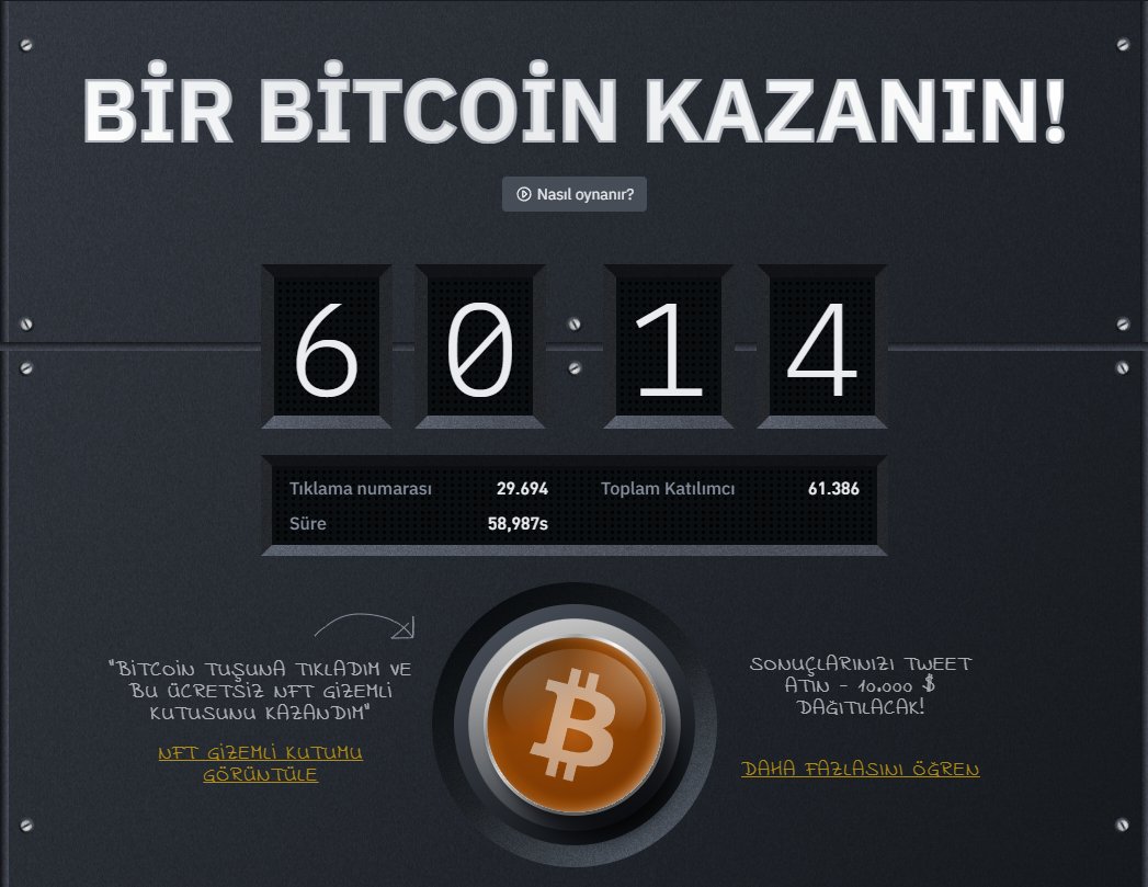 Binance 1 Bitcoin Kazanma Etkinliği Nasıl Katılabilirsiniz ?

🔶Binance Kayıt Linki: binance.com/tr/register?re…

🎁1 Bitcoin Etkinliği: binance.com/tr/activity/bi…

Detaylı Anlatım Videosu: youtu.be/pDQvhxGOTkw

#Binance #BinanceButton