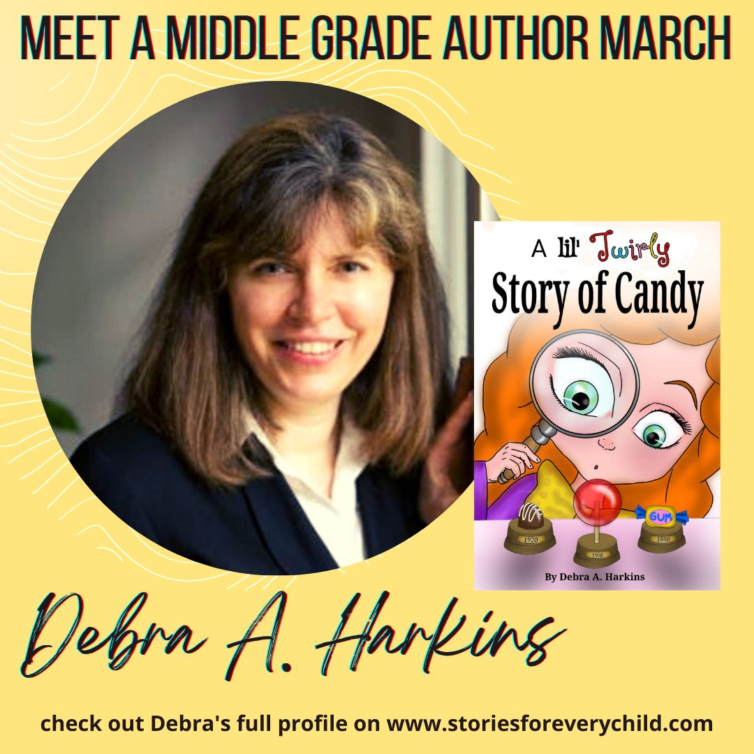Meet author Debra A. Harkins (@PurpleOwlProf) in our Middle Grade March profile: tinyurl.com/6s9tcmy6
#kidsbooks #authorinterview