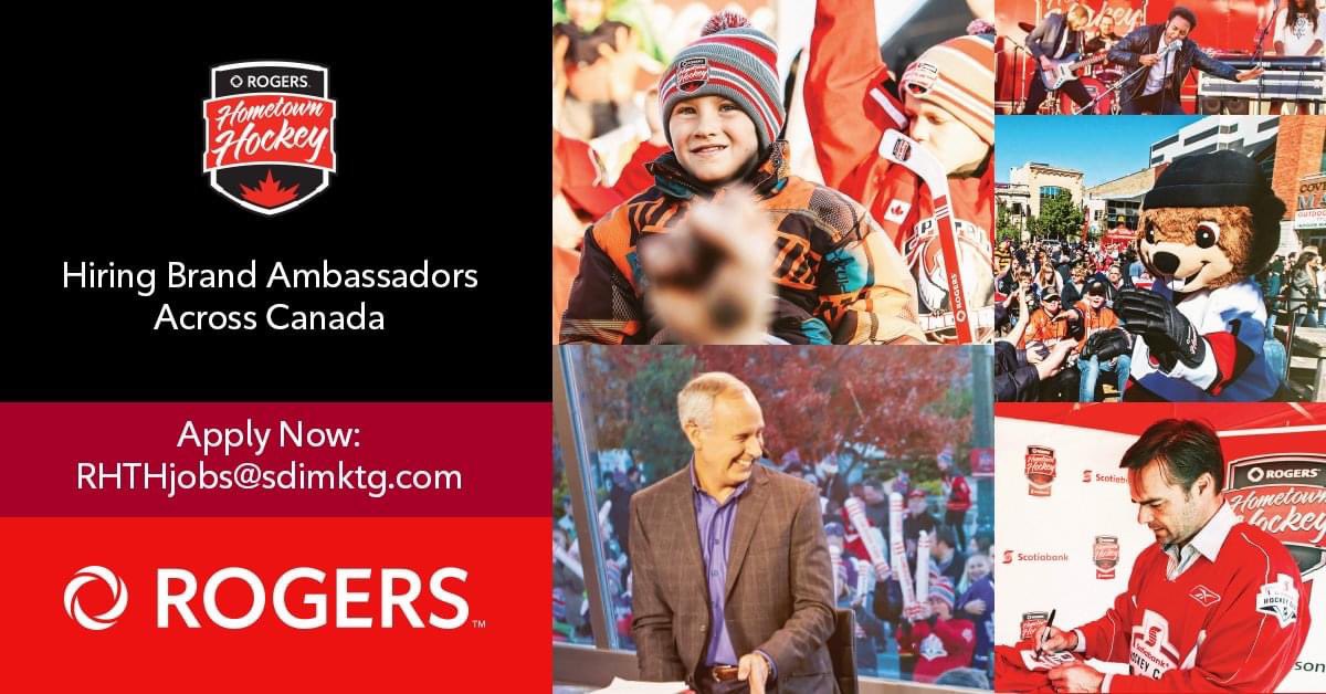 BRAND AMBASSADORS NEEDED: Get paid to work for Rogers Hometown Hockey in GP, March 26-28. 

📝: forms.office.com/r/3qK6j1K8za
