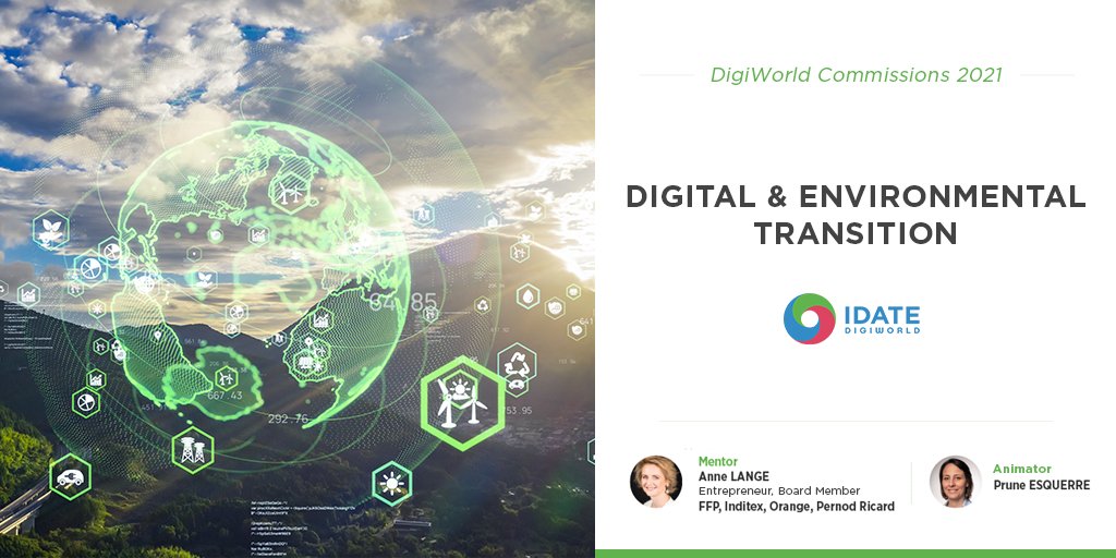 IDATE_SAS's tweet photo. [#DigiWorldCommissions] In this report mentored by Anne Lange and moderated by @prunedelafrance, we present you the digital actions implemented to positively impact the #EcologicalTransition 🍃 https://t.co/VxjRNtIcKS