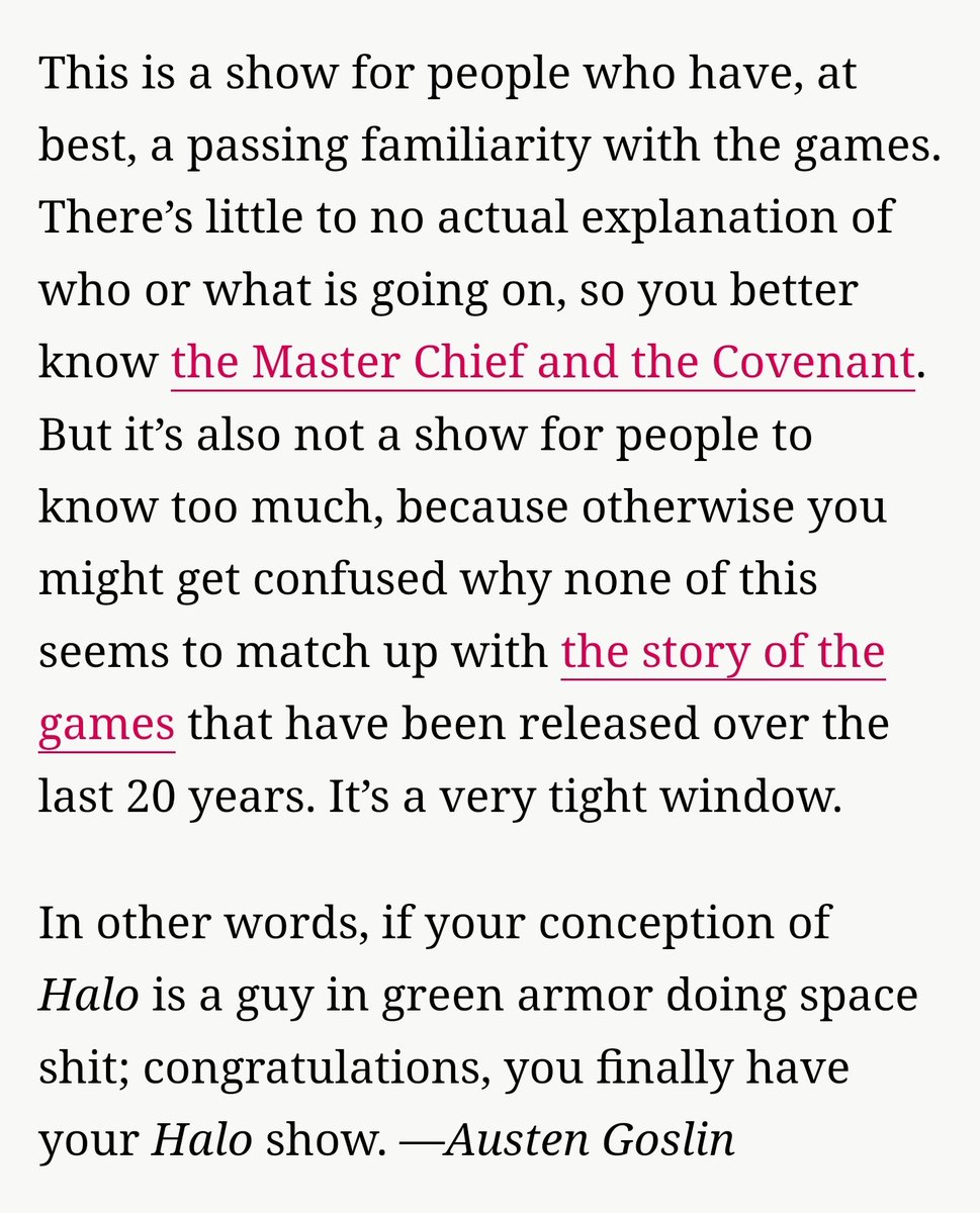 Yuyeon4Life's tweet photo. Early reviews for #HaloTheSeries are not good...which, wow, big surprise there 🤣

I'll still watch it so I can get a good laugh, just like with Cowboy Bebop. https://t.co/gBZaROArdw