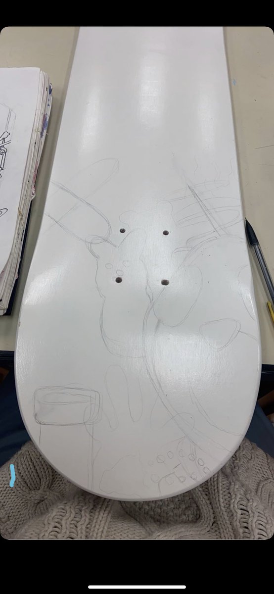 1of1saturn's tweet photo. 1of1saturn custom skateboard deck + proccess. a 9 week project 🦄 https://t.co/jZS1FH6qvc