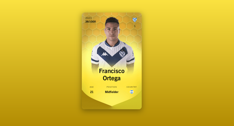 Monaco76_Yt's tweet photo. Suite à ma vidéo sur les pépites Sud - Américaines. Speed Concours pour gagner Francisco Ortega latéral talentueux de Vélez ! 
Participer : 
- Follow me &amp; retweet 
- Follow mon youtube  &amp; un pouce sur la vidéo en question : https://t.co/6p7lOq6Eb0
Tirage 48H 
Good Luck ! #sorare https://t.co/MF7gvpp8H1