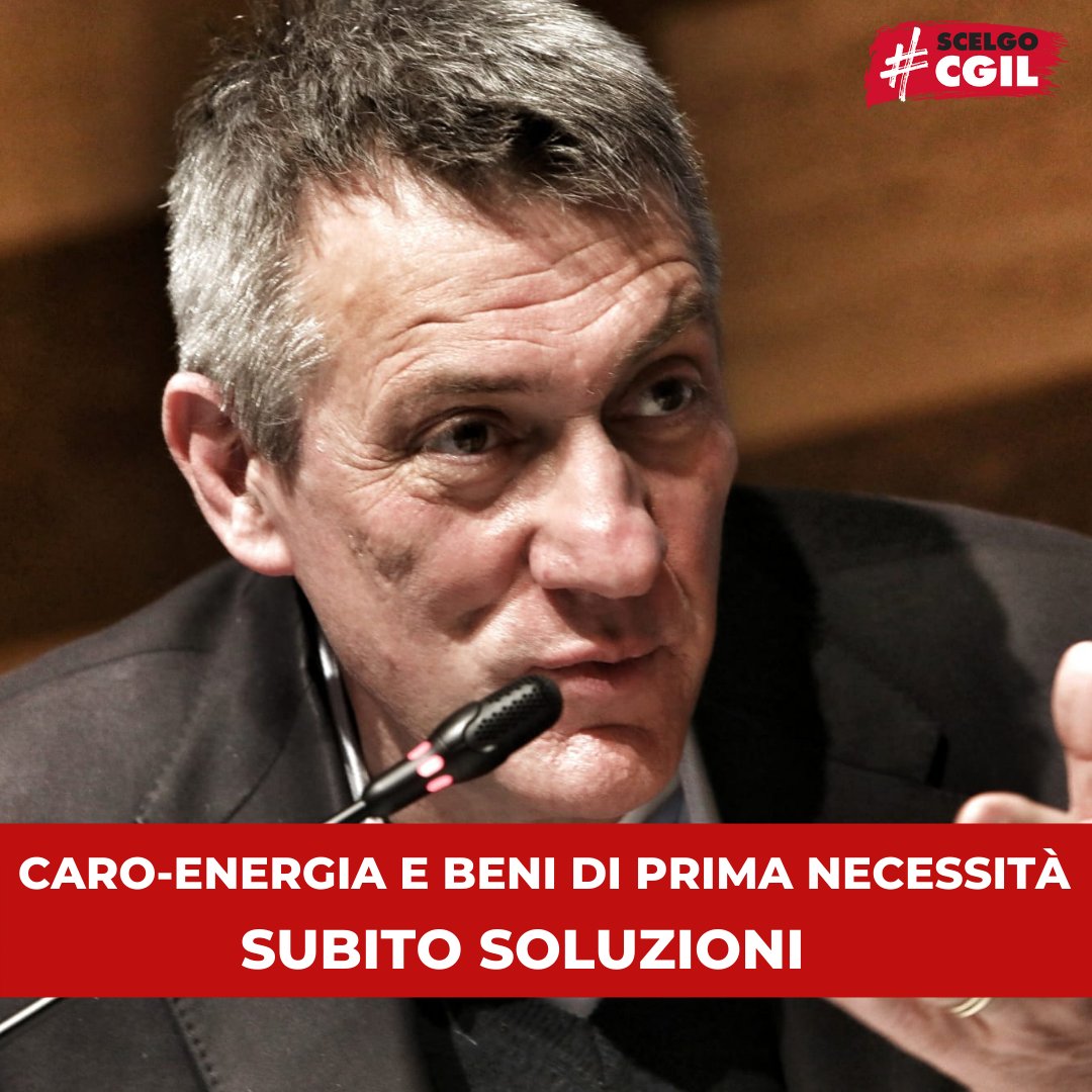 cgilnazionale's tweet photo. "Il governo ci convochi urgentemente, servono provvedimenti immediati su caro energia e beni di prima necessità". #MaurizioLandini dall’Assemblea generale #Cgil.

👉 Per approfondire: https://t.co/1JoOrc5gBw https://t.co/LHzhZrt28S